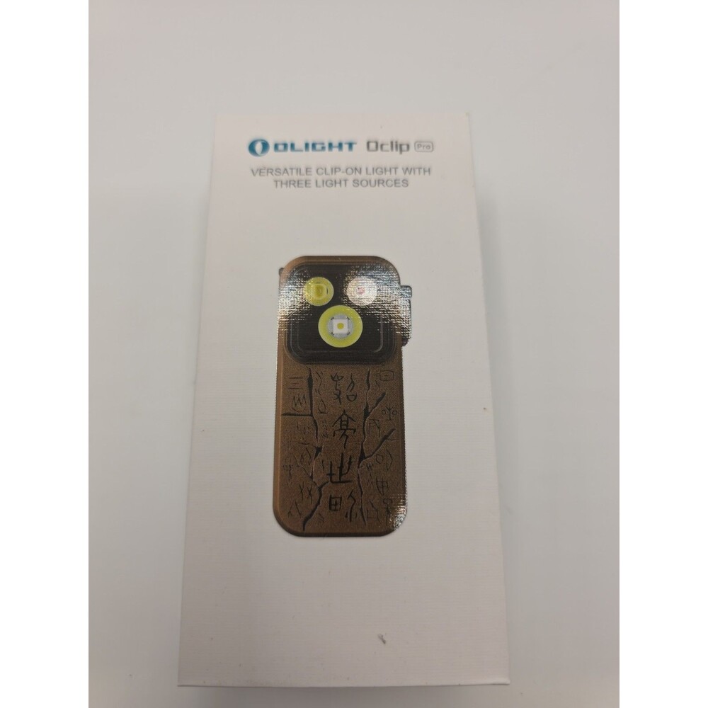 Olight Oclip Pro Light Script 3"x4"